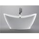 Contempoary Simple Small Freestanding Soaking Tub , Oval Garden Tub 3 Years Warranty