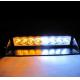 White / Amber 8-LED  Strobe Light Lamp Bar Police Emergency Car Boat Truck Dash