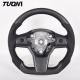 Sports Carbon Fiber Tesla Model 3 Yoke Steering Wheel Flat Bottom OEM