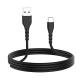 6FT Fast Charging 3A Rapid Charger Quick Cord, Type C to A Cable Black