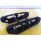 Small Robot Rubber Track Black Steel Undercarriage with DIY size(31.5*50*12.6)