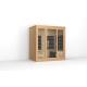 ODM OEM Solid Wood Large Far Infrared Sauna Room For 4 Person Size