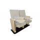 New Design Spring Lift Up Plywood Conference Hall Chairs With Polished Aluminum Structure