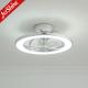 Bedroom 18 Inches Bladeless Ceiling Fan With LED Light Small Size
