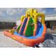 Yellow Inflatable Pool Slides For Inground Pools 8*6*6m CE EN14960 SGS EN71