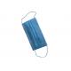 3 Ply Non Woven Face Mask , Disposable Blue Mask Folds Up For Easy Carrying