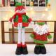 Easy Clean Surface Animated Plush Christmas Toys Long Beard Santa Claus Filled With Full Pp Cotton