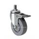 Edl Mini 2.5 35kg TPE Caster with Threaded Brake 26425-56 Thickness 2mm