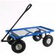 17KGS Weight Capacity Red Garden Tool Cart Foldable Mesh Trolley for Home and Foldable