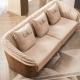 Curved Armrests Leather Living Room Sofas Recliner Living Room Sofa Set