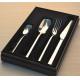 Stainless steel cutlery set with gift box/four pcs set/gift set/knife fork spoon tea spoon set