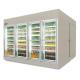 4 Glass Door Commercial Remote Walk In Cooler Refrigeration Unit Walk In Display Fridge/Coolers/Freezers/Refrigerators/Chiller