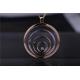 Chopard Happy Spirit Long Necklace Rose and White Gold Diamond Pendant 795014-9001
