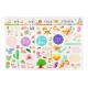 Plant Custom Kids Sticker Printing , Puffy Animal Stickers Printed Blister Packaging