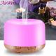 500ML Ultrasonic Mist Humidifiers 7 Color LED Lights Wood Grain Aromatherapy Diffuser