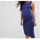 OEM Pregnancy clothes sleeveless ruched sides maternity long dress