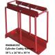 Red In Line Gas Cylinders Caddy Full Steel Structure 39 *16 *39 Inch
