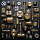 Milling Turning Brass Machined Components For Aerospace Automotive Industry