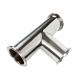 Customized Sanitary Stainless Steel Tri Clamp Tee for Equal Connection in Bathroom