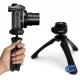 Mini Tripod with Handgrip for Compact System Cameras, DSLR, Mirrorless, Video, Built-in spirit level enables perfect