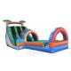 Simple Structure Dual Lane Water Slide With Pool For Amusement Park Ce Standard