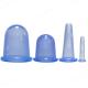 Reusable 6.8 5 3.6 1.5cm Silicone Vacuum Anti Cellulite Cupping Set