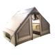 300X200X200CM Canvas Inflatable Glamping Tent House Double Layer Beige Cotton