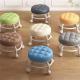 Soft Padded Low Stool With Wheels Stain Resistant And Sun Resistant