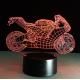 Motorcycle Shape 7 Colors Change 3D LED Night Light with Remote Control Ideal For Birthday Gifts And Party Decoration