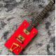 Custom Grand G6138 Bo Diddley Electric Guitar Ebony Fingerboard Firebird Red Color