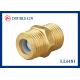 Male x Male Nipple 3/4 Brass Threaded Fittings