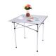 Aluminum Roll Up Top Compact Foldable Outdoor Table for Patio