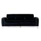 Black Retro Style Beige Foam Western Corner Sofa Modern Living Room Furnitures