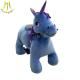 Hansel non coin walking animal unicorn ride for birthday parties large plush ride toy