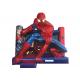Commercial Spiderman Theme for Adult and Kids Inflatable bounce House Castle with Obstacles and Small Tunnel