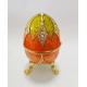 Luxury Faberge Easter Eggs Elegant Enamel jewlery box Crystal Egg Trinket box Jewelry Box Holder Easter Egg Collectible