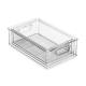 Stackable Refrigerator Organizer Bin Clear Storage Organizer Container Bins for Pantry, Cabinets, Shelves