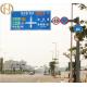 6M 8M 10M Road Sign Pole  Custom Q235B Steel Highway Sign Posts