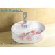 Solid surface counter Ceramic Art Basin mirror cabinet 520*425*135mm