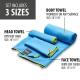 Custom Quick Dry Fitness Gym Microfiber Sports Towel With Logo And Bag
