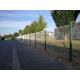 Green 3d V Bending Curved Welded Wire Mesh Fence Panel Hot Galvanized