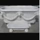 Home deocration white marble bathtub with lion head carving for bathroom,china sculpture supplier