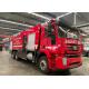 6x4 10 Wheeled Large Fire Engine Vehicle 290hp 10 Ton With Double Cabin