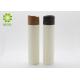 8 OZ Cylindrical Shampoo And Conditioner Bottles With Wooden Color Press Cap