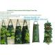 4 Pockets Permeable Non-woven fabric 26x65cmx1mm Vertical Wall Planting Bag for flower vegetable lettuce ferns, bagease