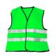 Durable High Visibility Reflective Vest Green Color For Road Safety Working