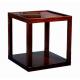 Rubber Wood  Square Side Coffee Table For Hotel Square End Table