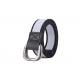 Grommets Cotton Fabric Belt 3.8cm Double Ring Buckle Belt Webbing