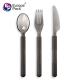 Eco-Friendly Dessert Plastic Knife Fork Spoon Ps Plastic Disposable Cutlery