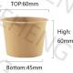ZH 4 Oz Kraft Paper Bowls Environmentally Friendly Kraft Sauce Cups